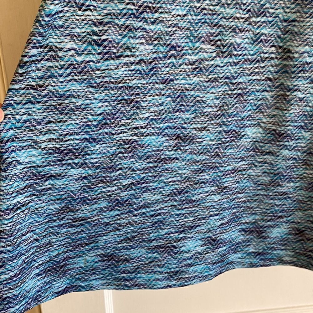 MPG Racerback Slip On Active Sports Dress Marbled Blue Size Large - Picture 5 of 13